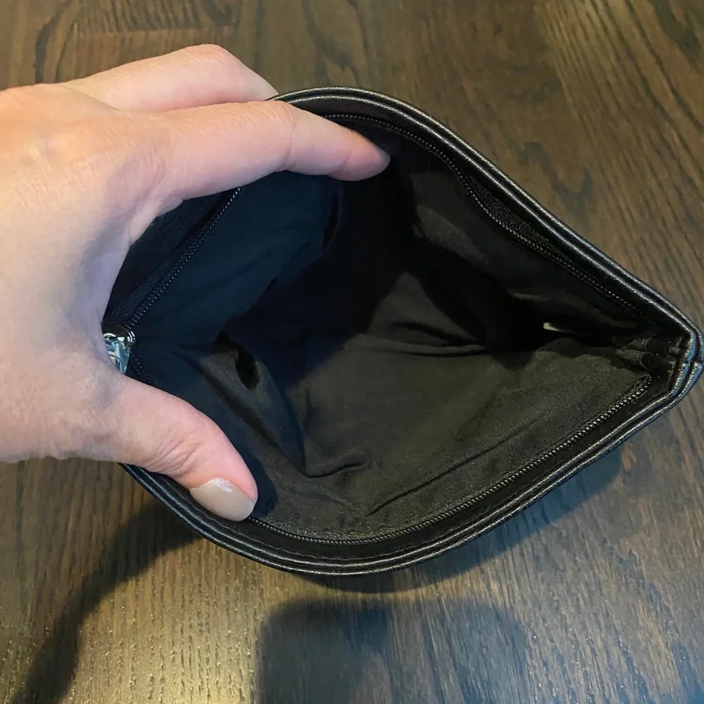 Sephora black makeup bag new without tags